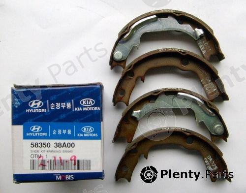 Genuine HYUNDAI / KIA (MOBIS) part 5835038A00 Brake Shoe Set