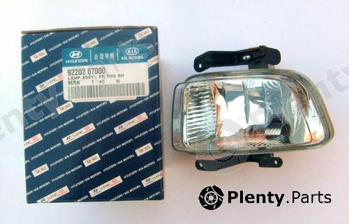 Genuine HYUNDAI / KIA (MOBIS) part 9220207000 Fog Light