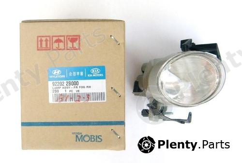 Genuine HYUNDAI / KIA (MOBIS) part 92202-2B000 (922022B000) Fog Light