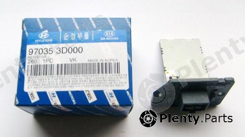 Genuine HYUNDAI / KIA (MOBIS) part 970353D000 Resistor, interior blower