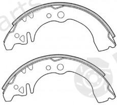  NiBK part FN0034 Brake Shoe Set
