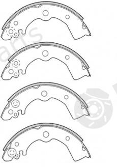  NiBK part FN1185 Brake Shoe Set