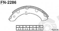  NiBK part FN2286 Brake Shoe Set