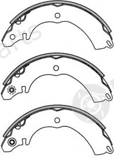  NiBK part FN6729 Brake Shoe Set