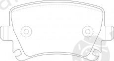  NiBK part PN0349 Brake Pad Set, disc brake