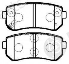  NiBK part PN0436 Brake Pad Set, disc brake