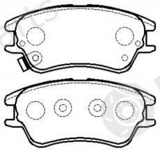  NiBK part PN0439 Brake Pad Set, disc brake