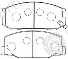  NiBK part PN1217 Brake Pad Set, disc brake