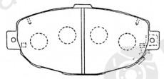  NiBK part PN1231 Brake Pad Set, disc brake