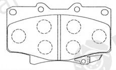  NiBK part PN1242 Brake Pad Set, disc brake