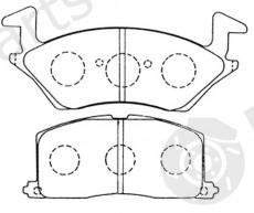  NiBK part PN1256 Brake Pad Set, disc brake