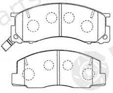  NiBK part PN1273 Brake Pad Set, disc brake