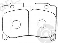  NiBK part PN1360 Brake Pad Set, disc brake