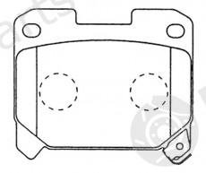  NiBK part PN1361 Brake Pad Set, disc brake