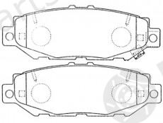  NiBK part PN1363 Brake Pad Set, disc brake