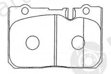  NiBK part PN1370 Brake Pad Set, disc brake