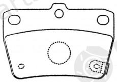  NiBK part PN1424 Brake Pad Set, disc brake