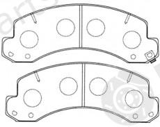  NiBK part PN1441 Brake Pad Set, disc brake