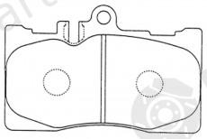  NiBK part PN1455 Brake Pad Set, disc brake