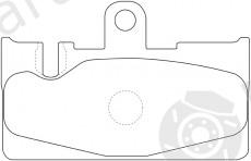  NiBK part PN1456 Brake Pad Set, disc brake
