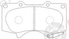  NiBK part PN1482 Brake Pad Set, disc brake