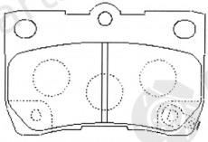  NiBK part PN1494 Brake Pad Set, disc brake
