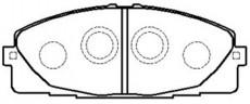  NiBK part PN1516 Brake Pad Set, disc brake