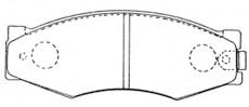  NiBK part PN2105 Brake Pad Set, disc brake