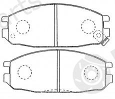  NiBK part PN2149 Brake Pad Set, disc brake