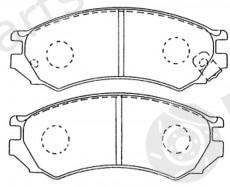  NiBK part PN2188 Brake Pad Set, disc brake
