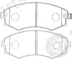  NiBK part PN2245 Brake Pad Set, disc brake