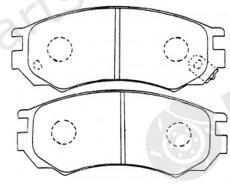  NiBK part PN2268 Brake Pad Set, disc brake