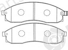  NiBK part PN2309 Brake Pad Set, disc brake