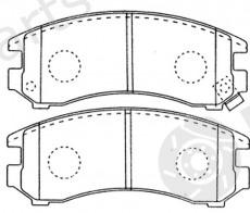  NiBK part PN2367 Brake Pad Set, disc brake
