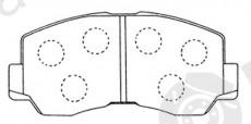  NiBK part PN3084 Brake Pad Set, disc brake
