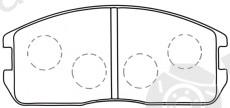  NiBK part PN3089 Brake Pad Set, disc brake