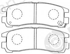  NiBK part PN3174 Brake Pad Set, disc brake