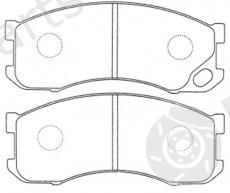  NiBK part PN3346 Brake Pad Set, disc brake