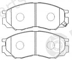 NiBK part PN3369 Brake Pad Set, disc brake