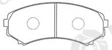  NiBK part PN3414 Brake Pad Set, disc brake