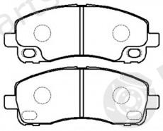  NiBK part PN3515 Brake Pad Set, disc brake