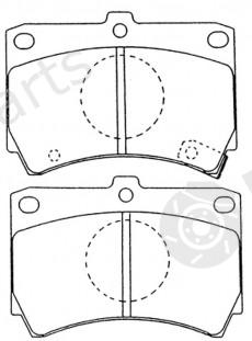  NiBK part PN5138 Brake Pad Set, disc brake