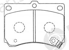  NiBK part PN5230 Brake Pad Set, disc brake
