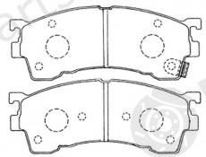  NiBK part PN5239 Brake Pad Set, disc brake