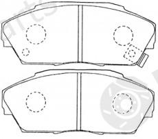  NiBK part PN8162 Brake Pad Set, disc brake