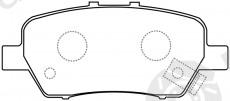  NiBK part PN8506 Brake Pad Set, disc brake