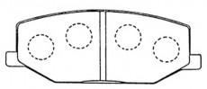  NiBK part PN9118 Brake Pad Set, disc brake
