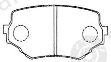  NiBK part PN9382 Brake Pad Set, disc brake
