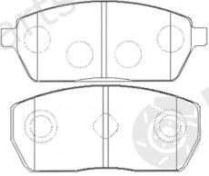  NiBK part PN9408 Brake Pad Set, disc brake
