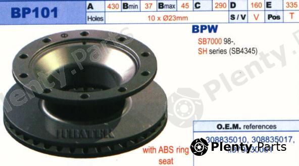  JURATEK part BP101 Brake Disc